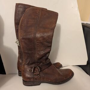 Frye Phillip Harness Tall Leather Boots size 9.5 BNWT